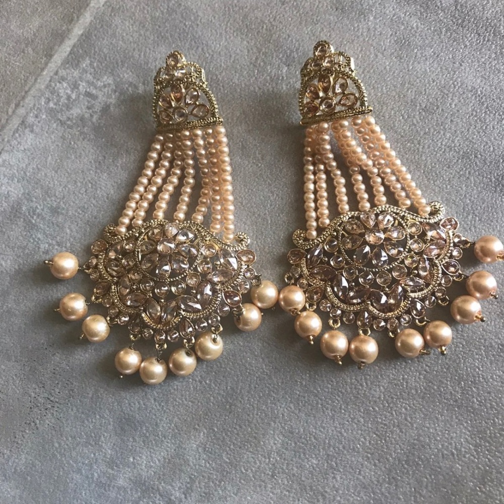 Long dress earrings